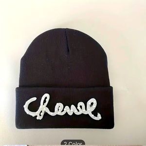 Designer Inspired Knit Blk Hat Womens